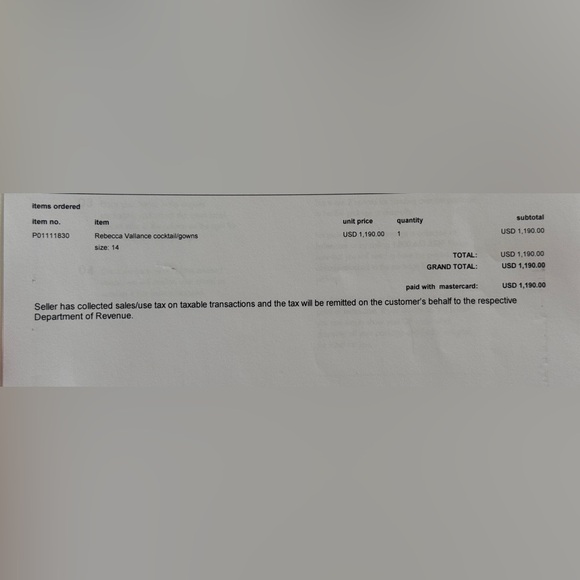 NWT Rebecca Vallance Solana Off the Shoulder Gown Gown Size US 10 - Picture 9 of 9